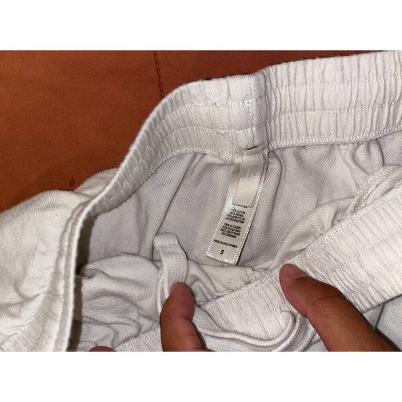 Skims Ivory High Waist Relaxed Fit Straight  leg Pants Women's Size Small - Picture 5 of 10